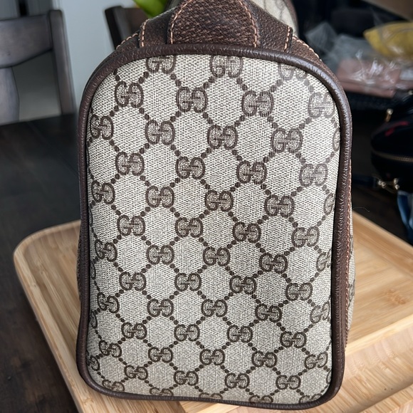 🔥Gucci Supreme Sherry Line Web Monogram Boston Bag w/ COA - Picture 11 of 13